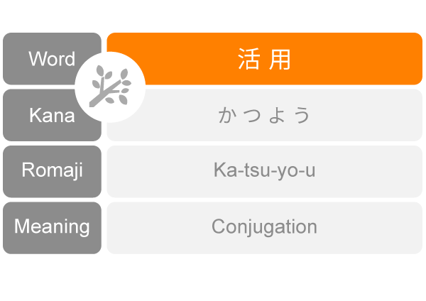 PDF List 活用 Japanese Conjugation